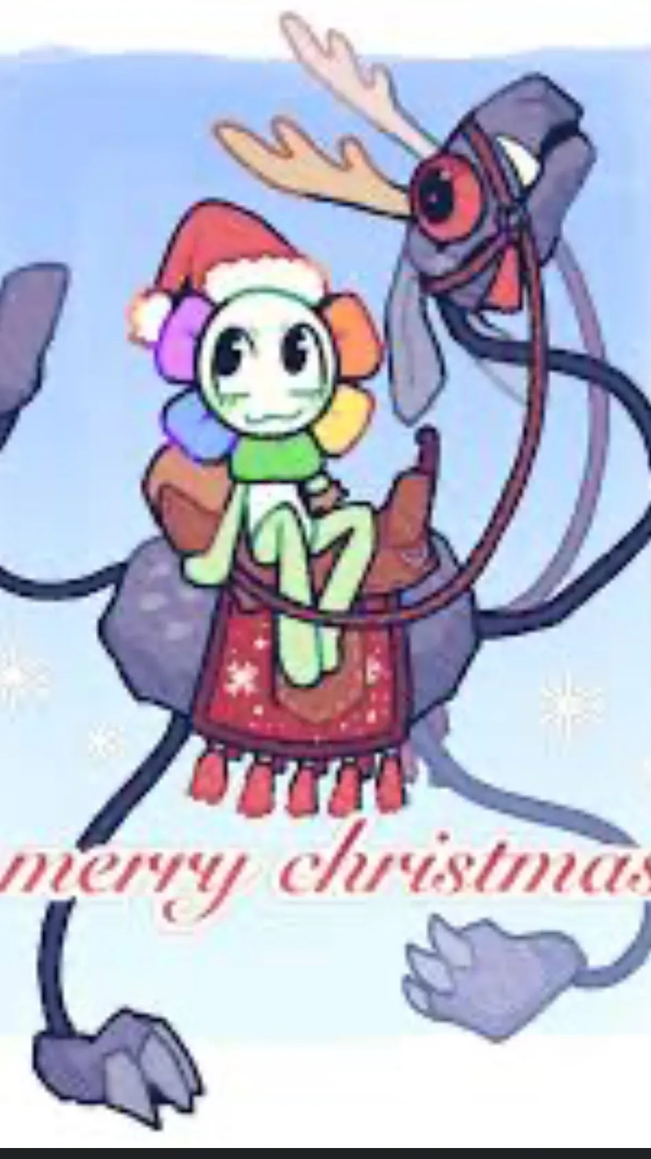 ai character: Dw Christmas background