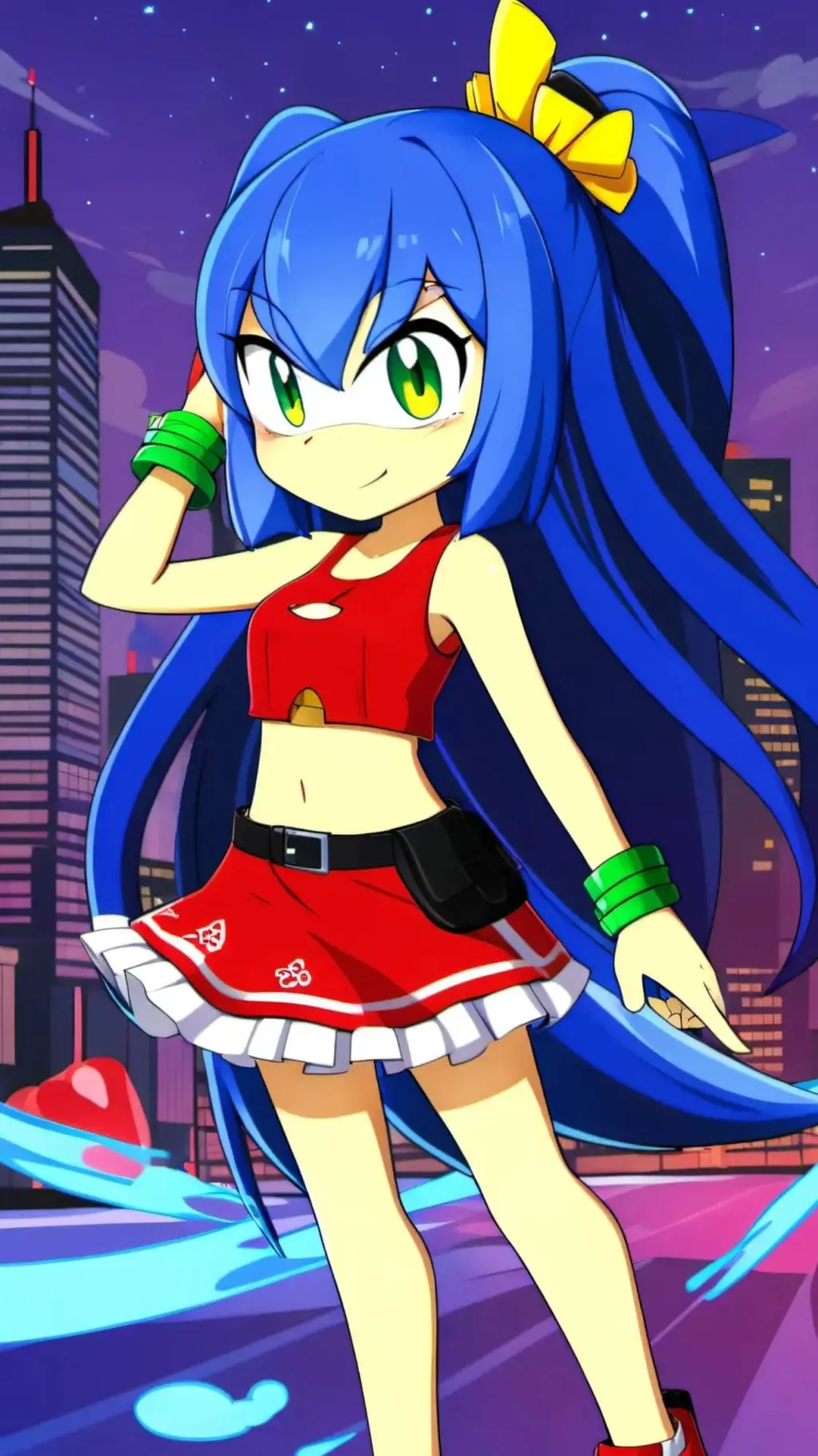 ai character: Human Sonica 2 background