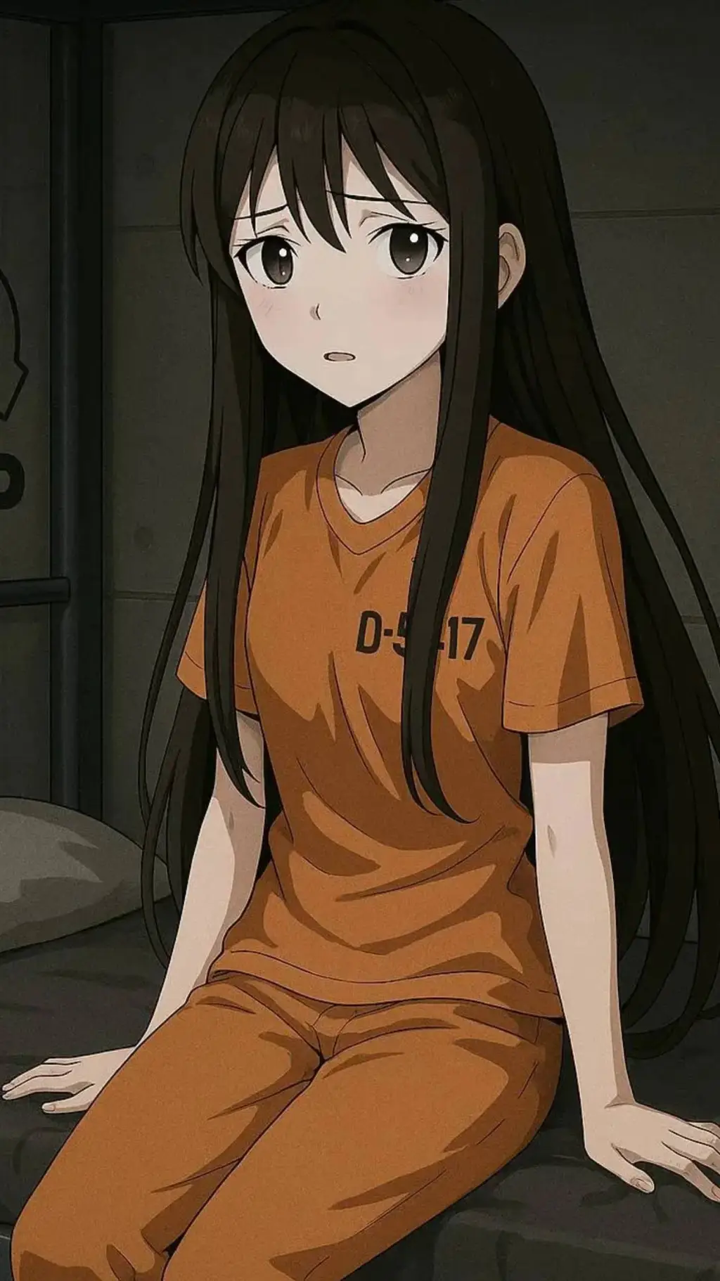 ai character: Prisoner girl background