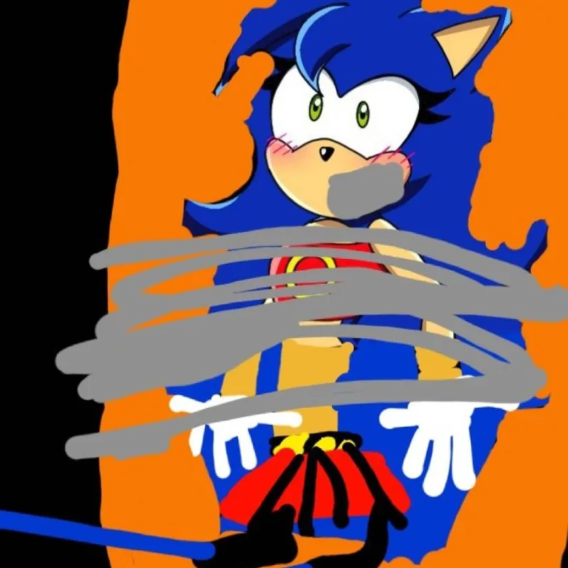chat with ai character: Tied up Sonica