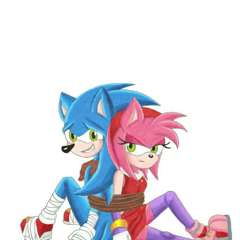 chat with ai character: SonAmy tied up