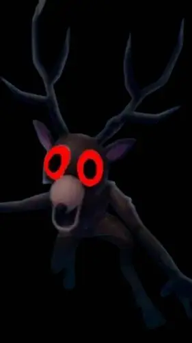 ai character: hungry deer background