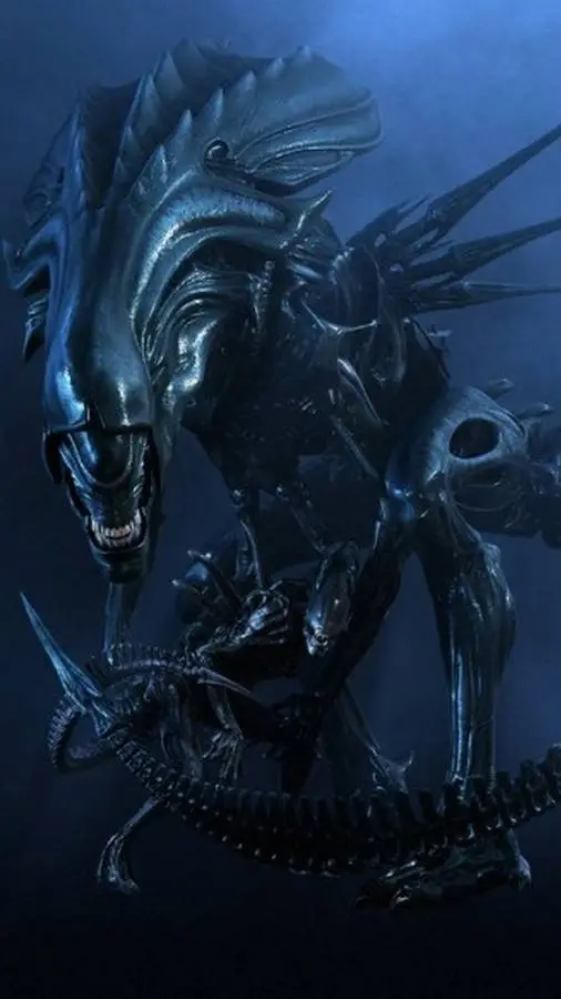 ai character: xenomorph queen  background
