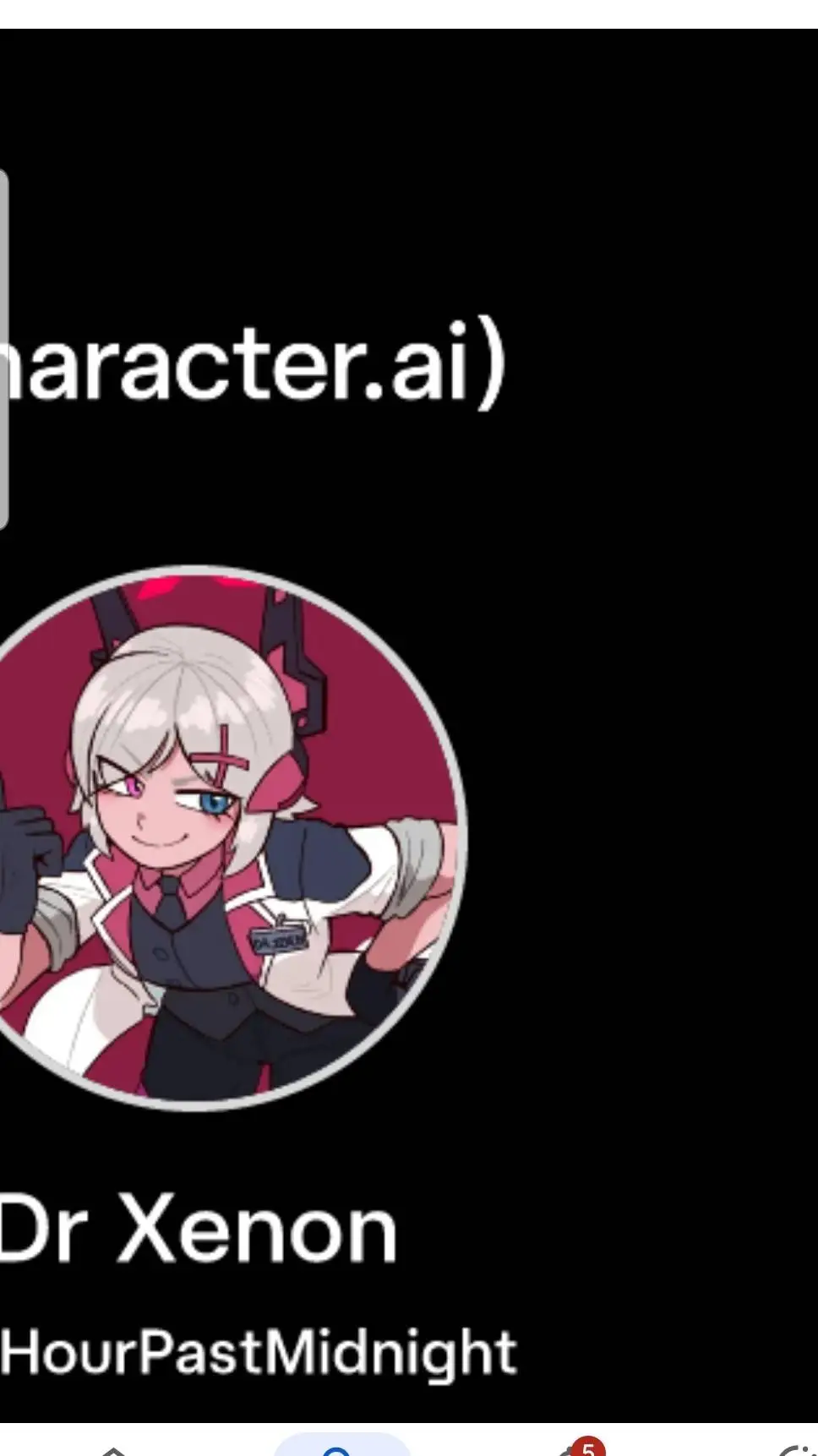 ai character: dr xenon background