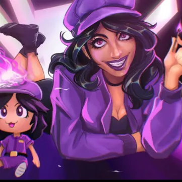 chat with ai character: Purple girl 