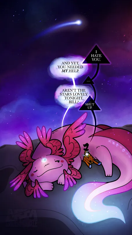 ai character: Axolotl background