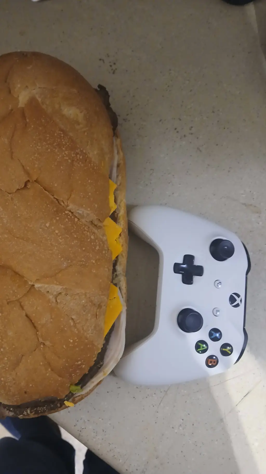 ai character: BIG sandwich i got background