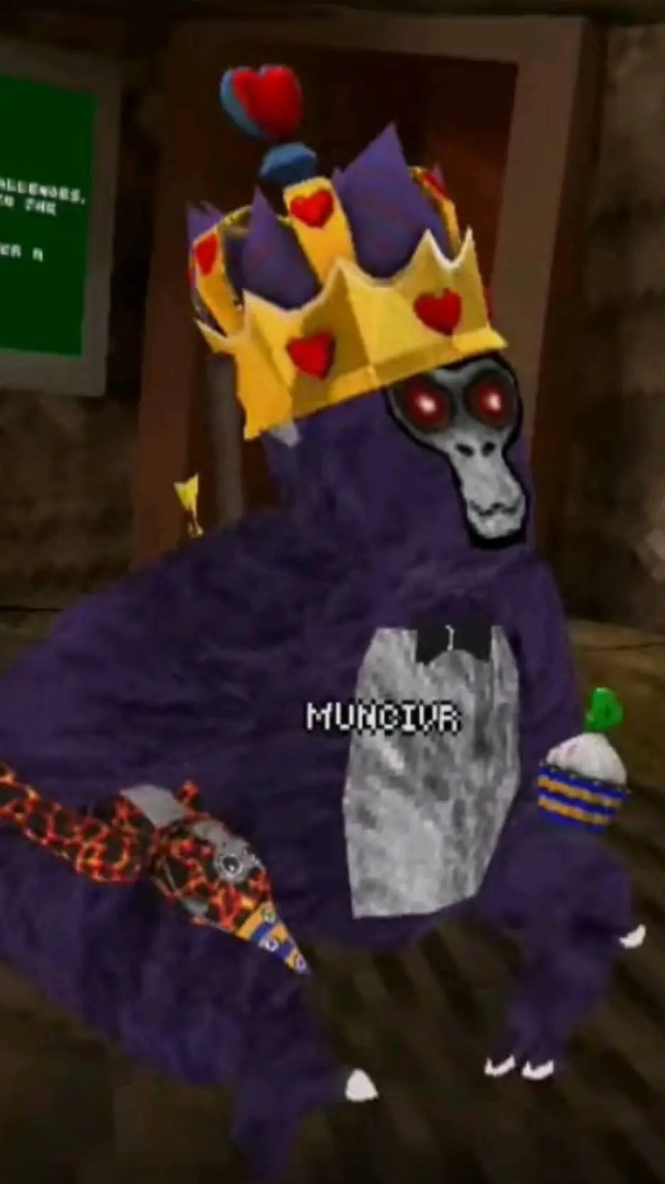 ai character: MHA Gorilla tag background