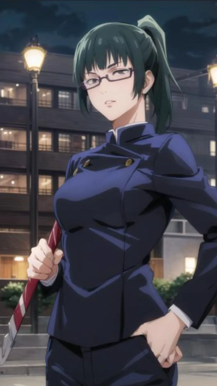 ai character: Maki zenin background