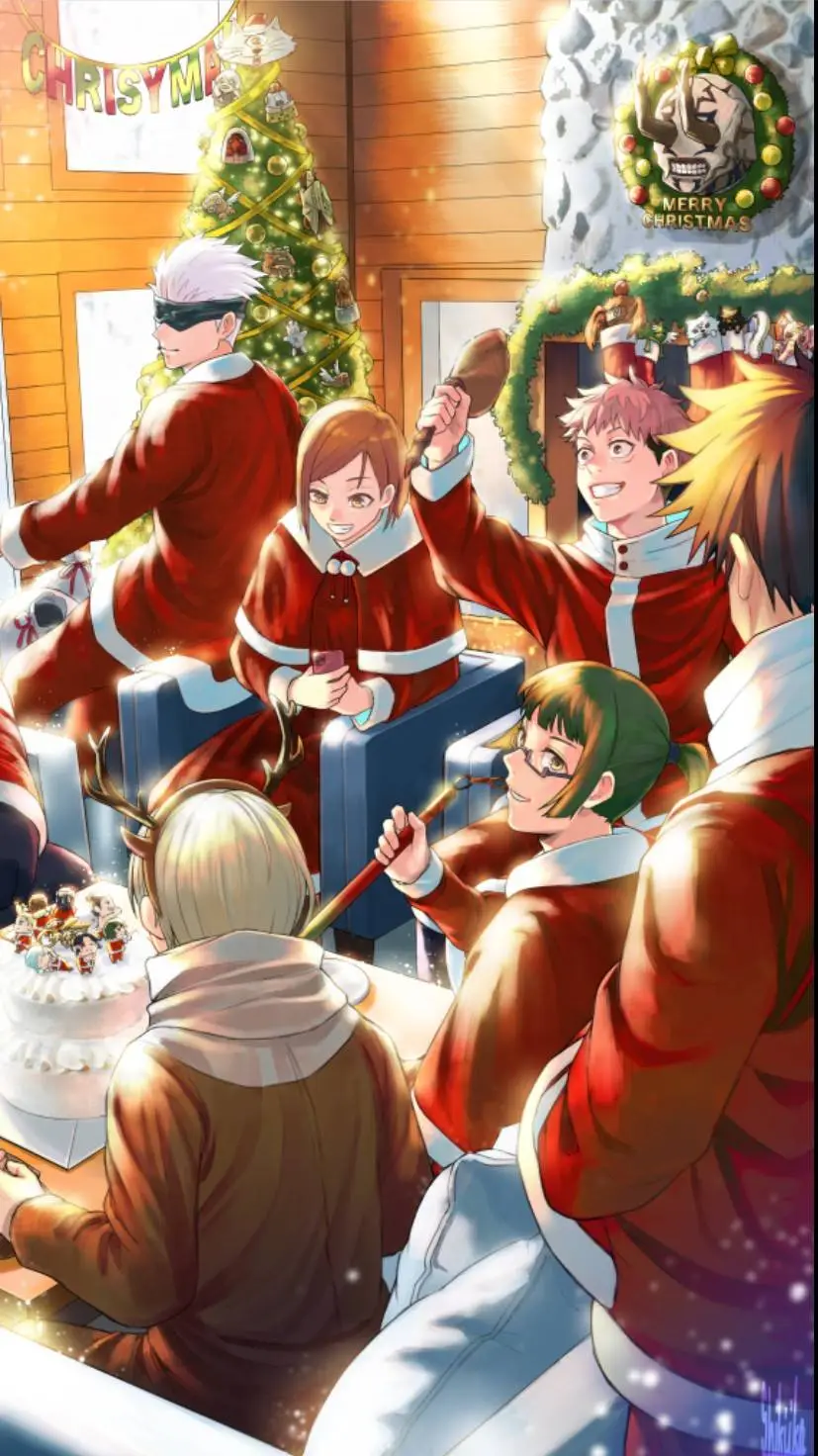 ai character: jjk~christmas🎄❄️☃️ background