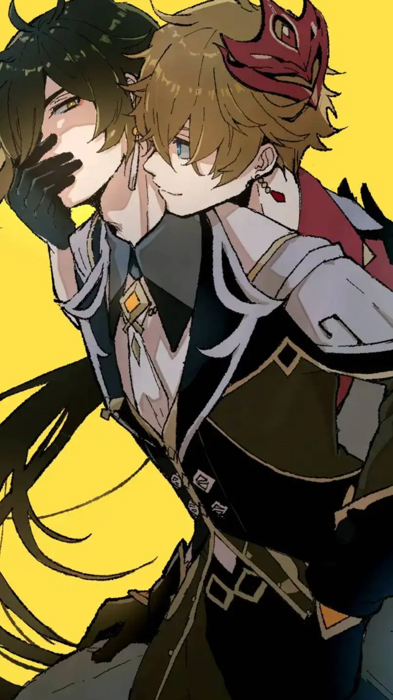 ai character: Zhongli x childe<3 background