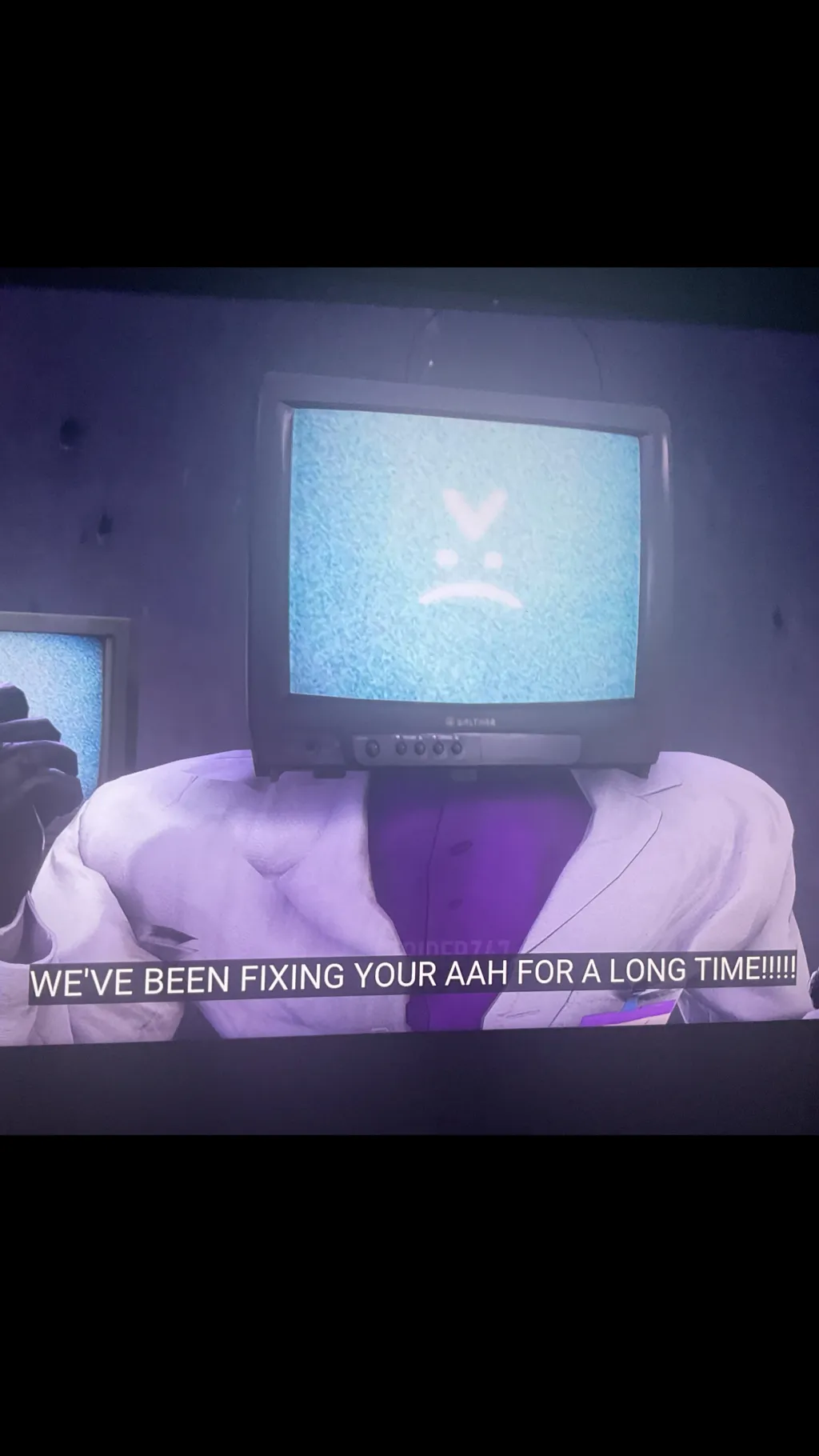 ai character: Scientist, TV man background