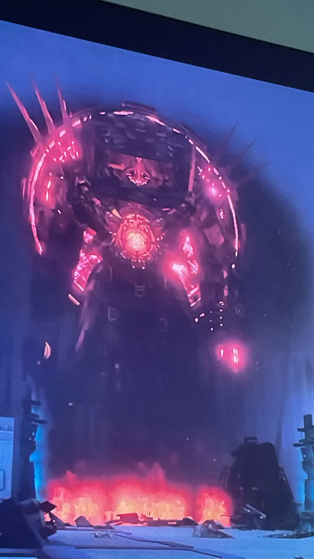 ai character: Titan Tvman doom background