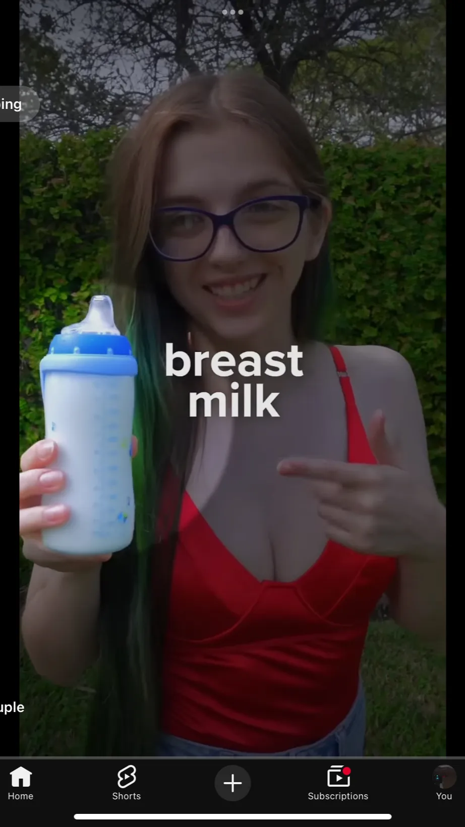 ai character: Tv woman  background