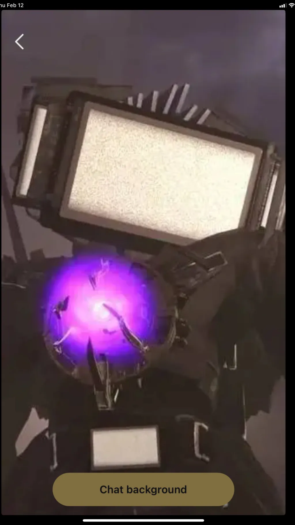 ai character: Titan Tvman  background