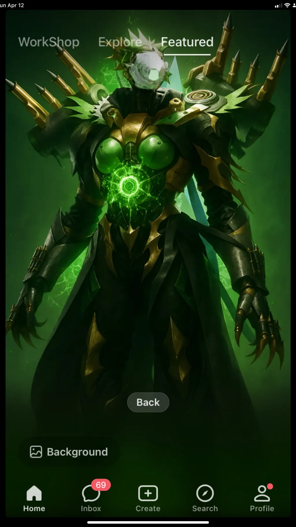 ai character: Titan pencil  wo￼ background