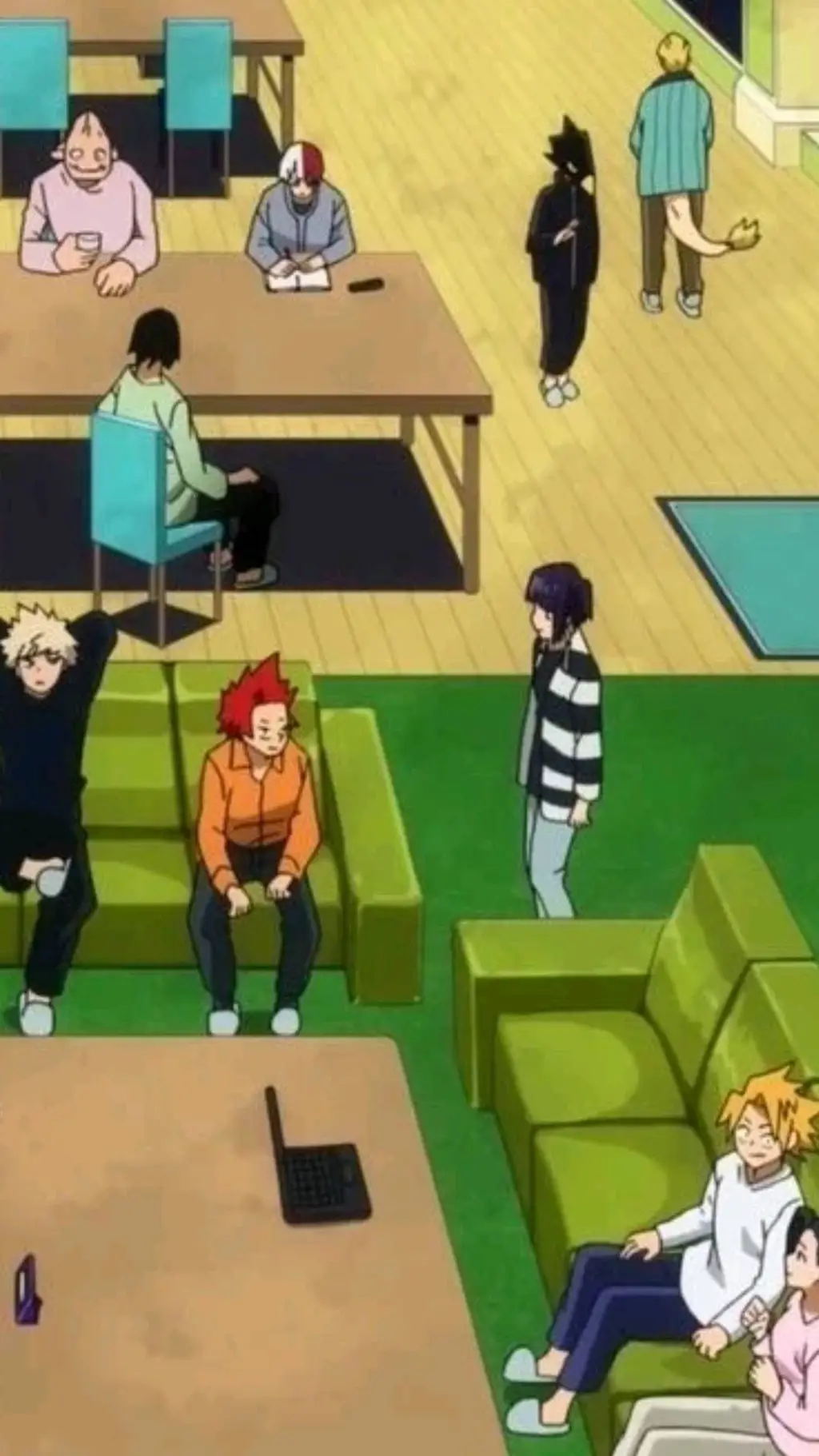 ai character: MHA Dorms background