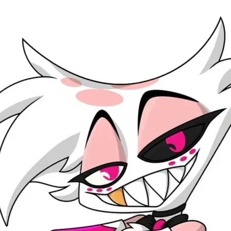 chat with ai character: Angel dust girl