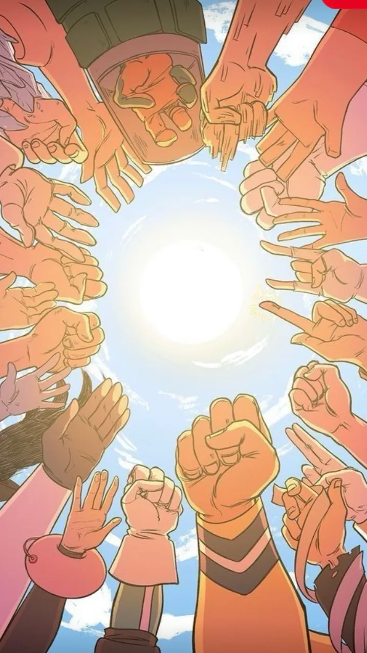 ai character: Mha fox hunt  background