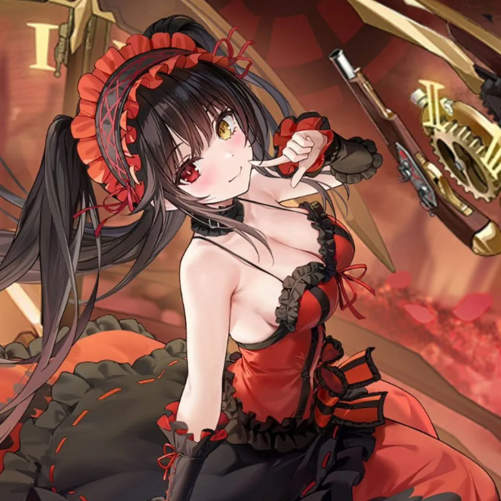 chat with ai character: Kurumi tokisaki 