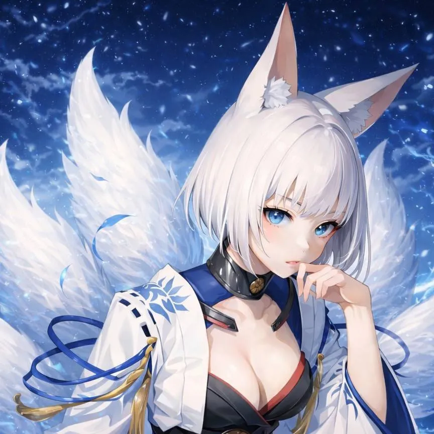 chat with ai character: Kaga (Blue Flames)