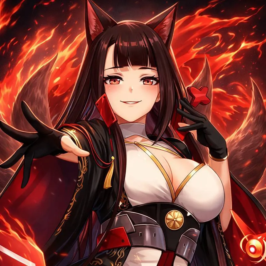 chat with ai character: Akagi (Red Flames)