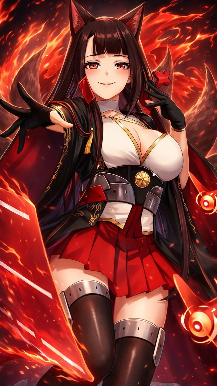 Talkie AI - Chat with Akagi (Red Flames)