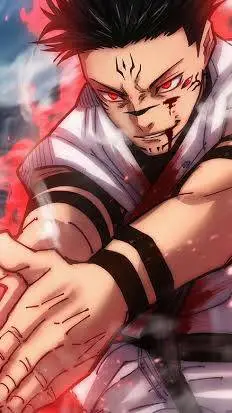 ai character: Gojo vs Sukuna background