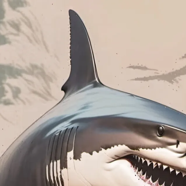 chat with ai character: the scary shark