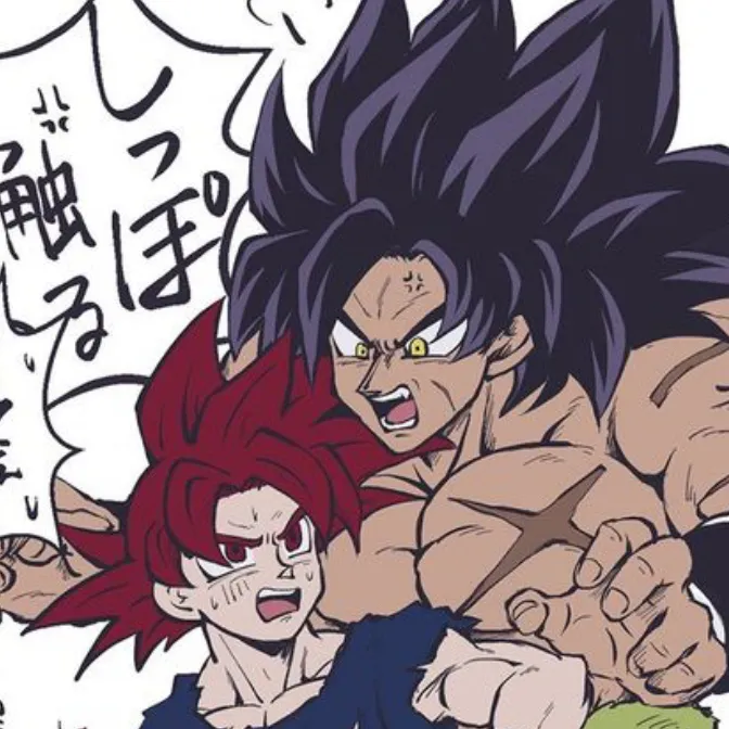 chat with ai character: Broly super x Goku