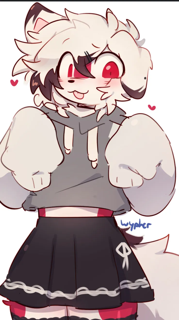 ai character: Furry femboy background