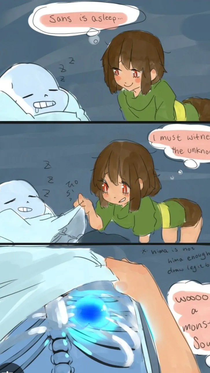 ai character: Chara x sans background