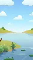 ai character: lake  background