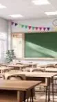 ai character: Your class room!  background