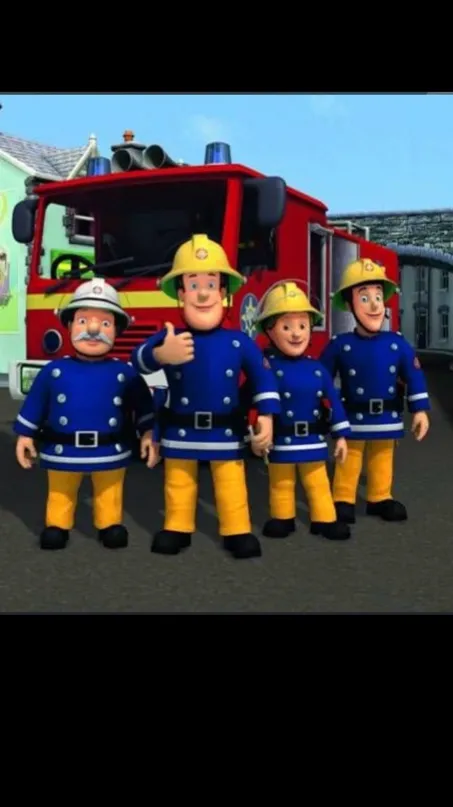 ai character: fireman Sam ￼ background