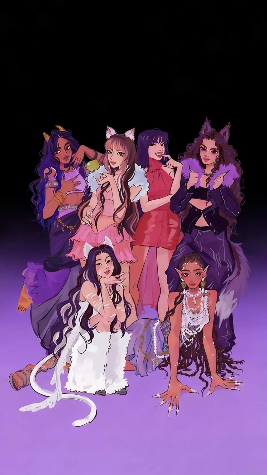 ai character: Katseye background