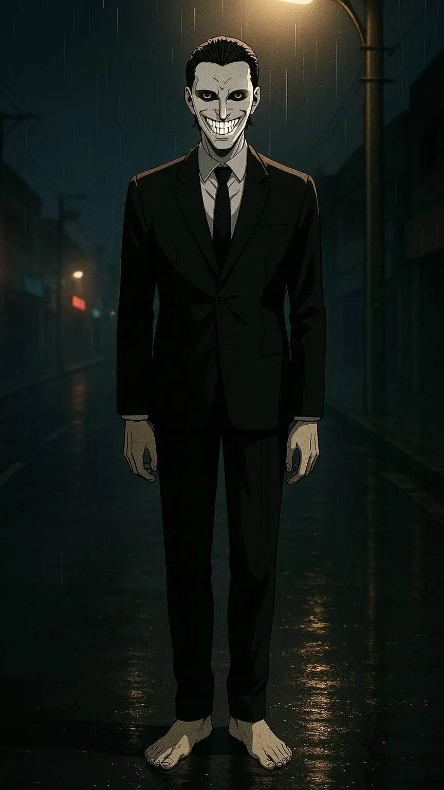 ai character: The Smiling Man background