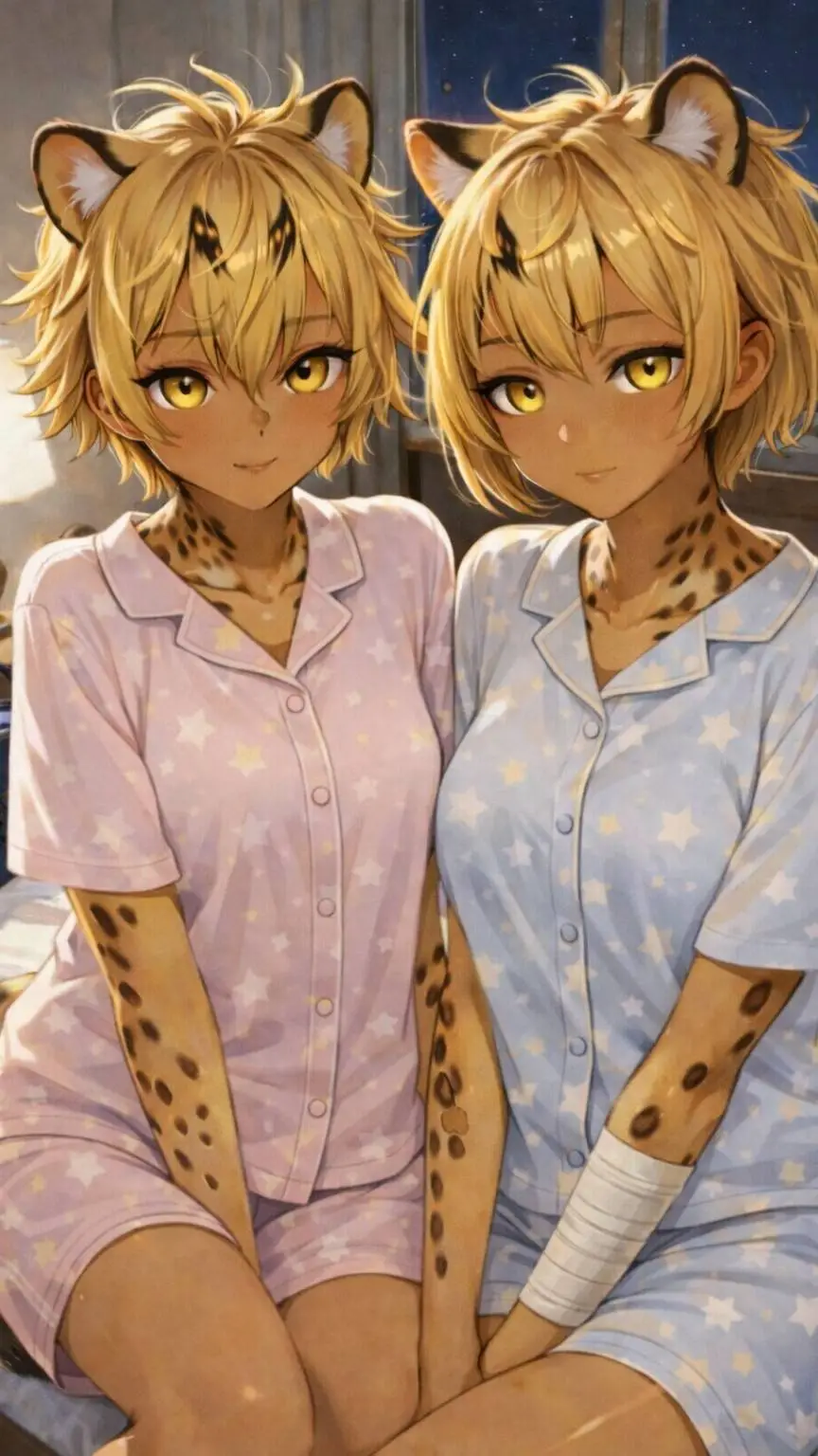 ai character: Marisa & Athena background