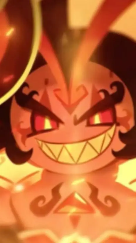 ai character: burning spice background