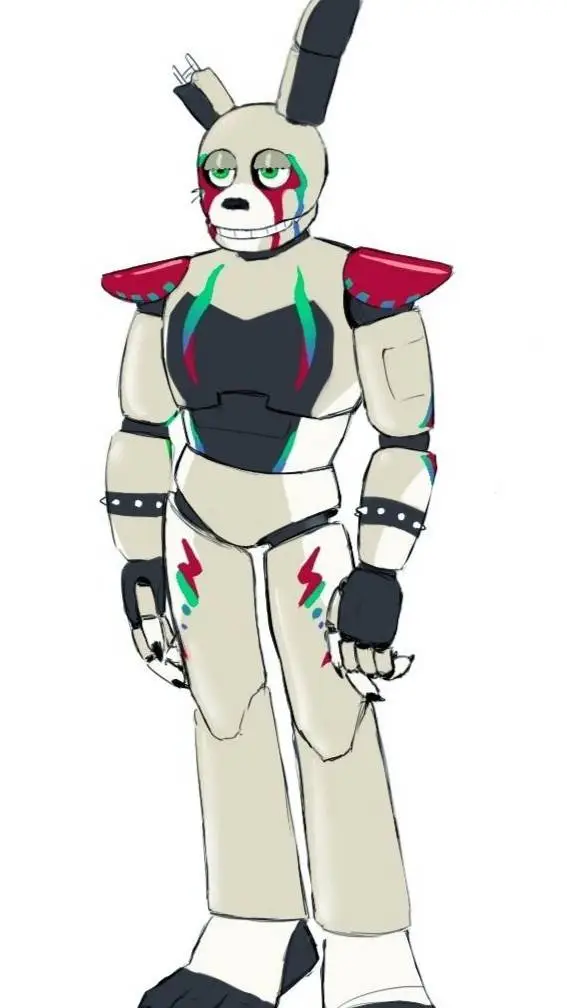 ai character: glam springtrap  background