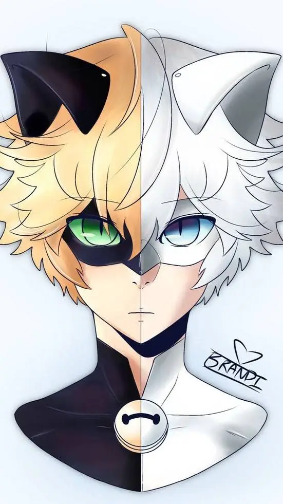 ai character: cat Blanc v2 background