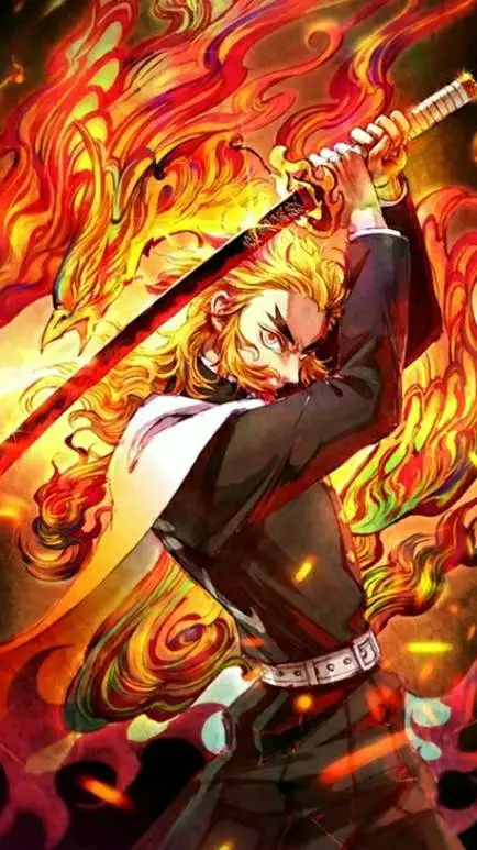 ai character: Rengoku ⍢⃝〕🂸 background
