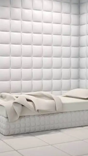 ai character: White Padded Room background