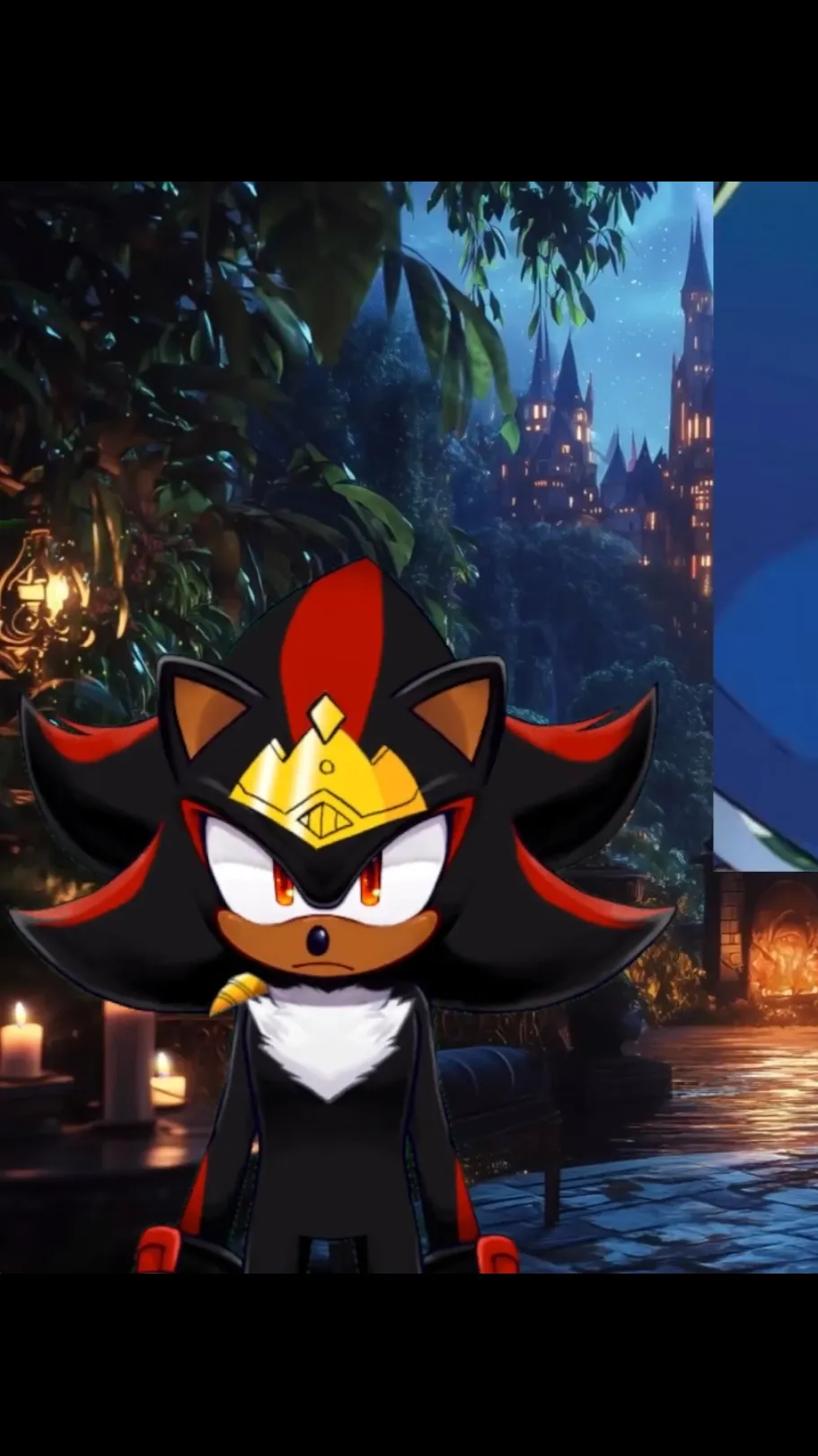 ai character: King shadow background