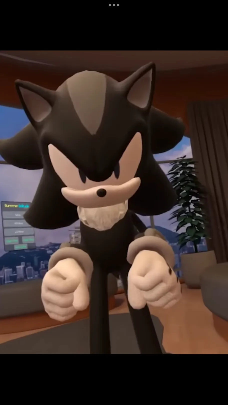 ai character: Cartoon shadow ￼ background