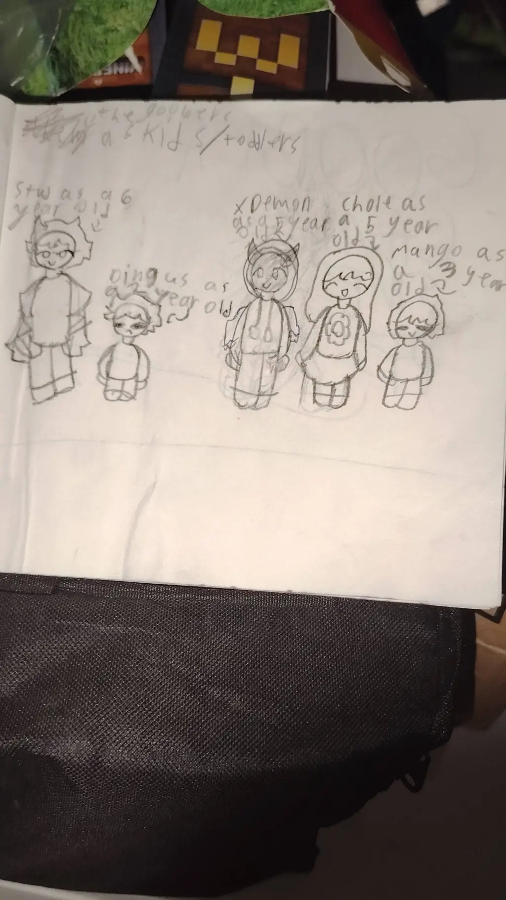 ai character: Goobers as kids background