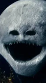 ai character: The moon woke up background