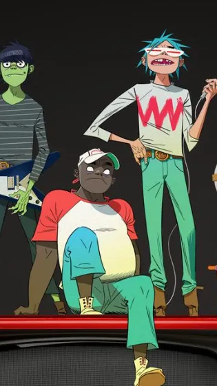 ai character: Gorillaz￼ background