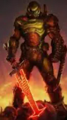 ai character: Doom slayer background