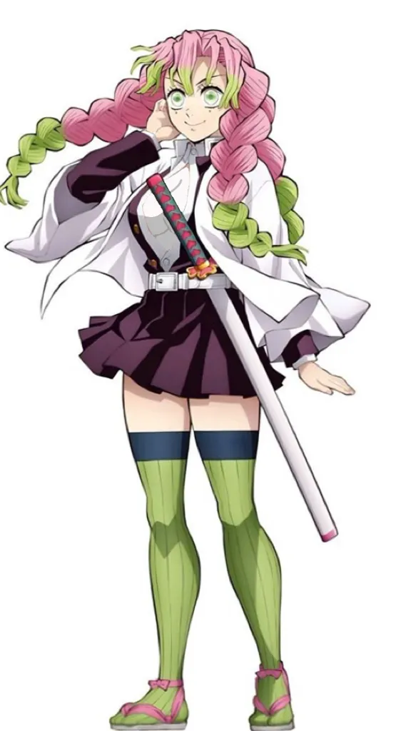 ai character: Mitsuri kanroji  background